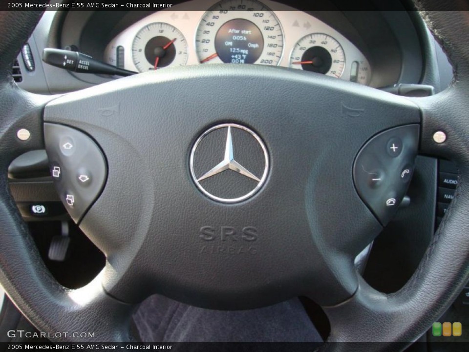 Charcoal Interior Steering Wheel for the 2005 Mercedes-Benz E 55 AMG Sedan #42183712