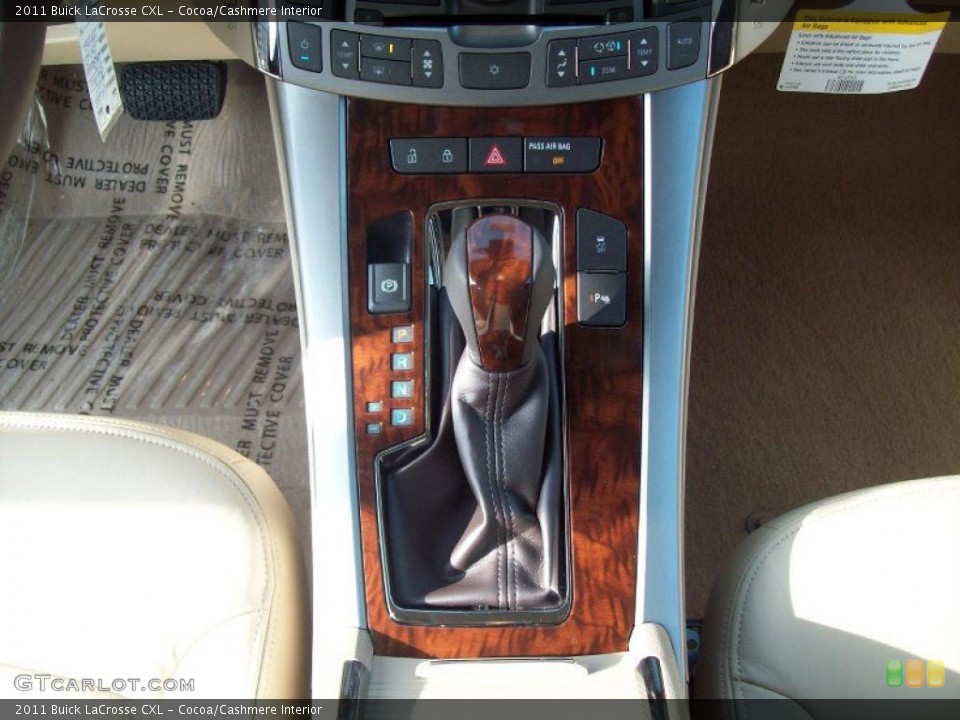 Cocoa/Cashmere Interior Transmission for the 2011 Buick LaCrosse CXL #42184164