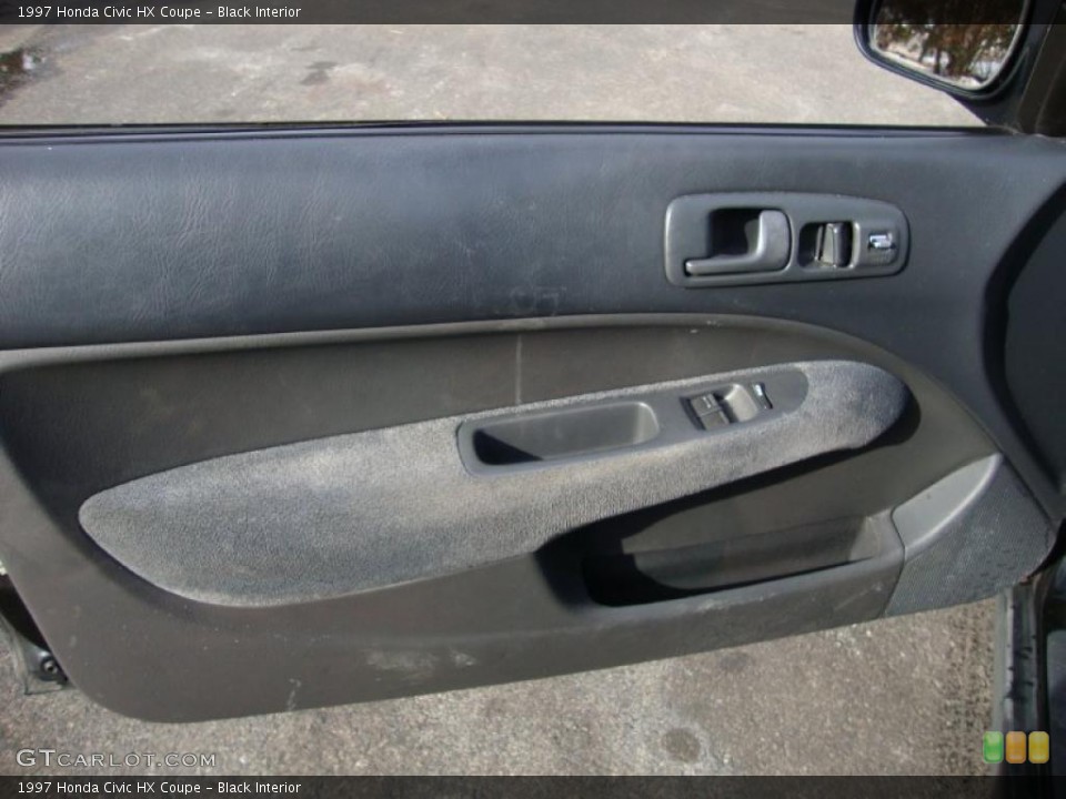 Black Interior Door Panel for the 1997 Honda Civic HX Coupe #42185458