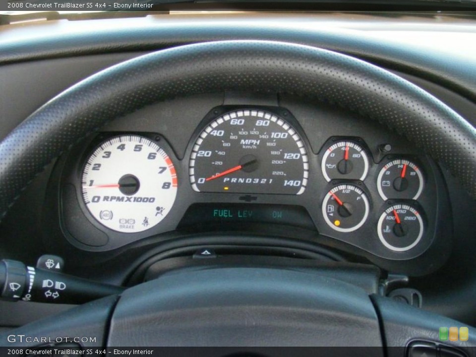 Ebony Interior Gauges for the 2008 Chevrolet TrailBlazer SS 4x4 #42187373