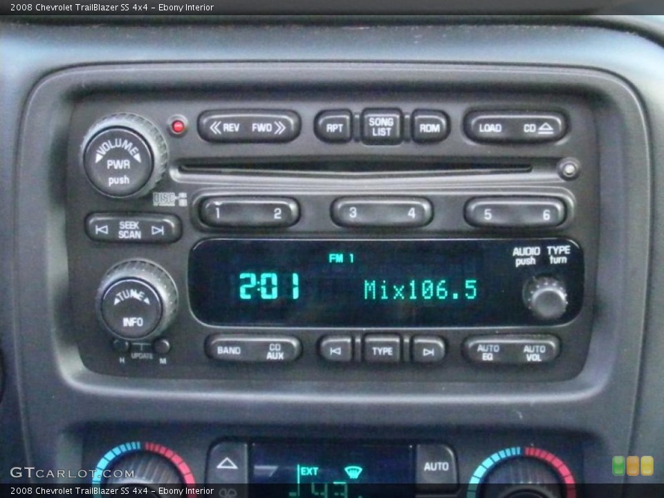 Ebony Interior Controls for the 2008 Chevrolet TrailBlazer SS 4x4 #42187381