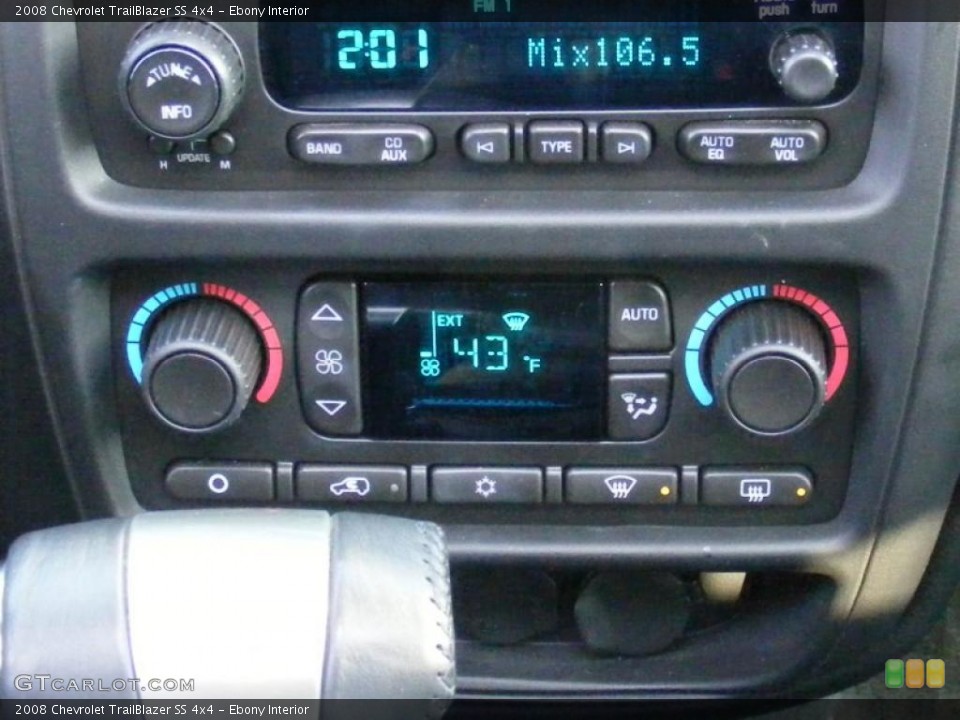 Ebony Interior Controls for the 2008 Chevrolet TrailBlazer SS 4x4 #42187385