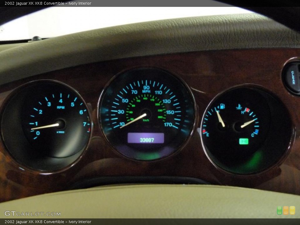 Ivory Interior Gauges for the 2002 Jaguar XK XK8 Convertible #42190999