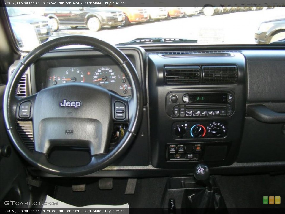 Dark Slate Gray Interior Dashboard for the 2006 Jeep Wrangler Unlimited Rubicon 4x4 #42192031