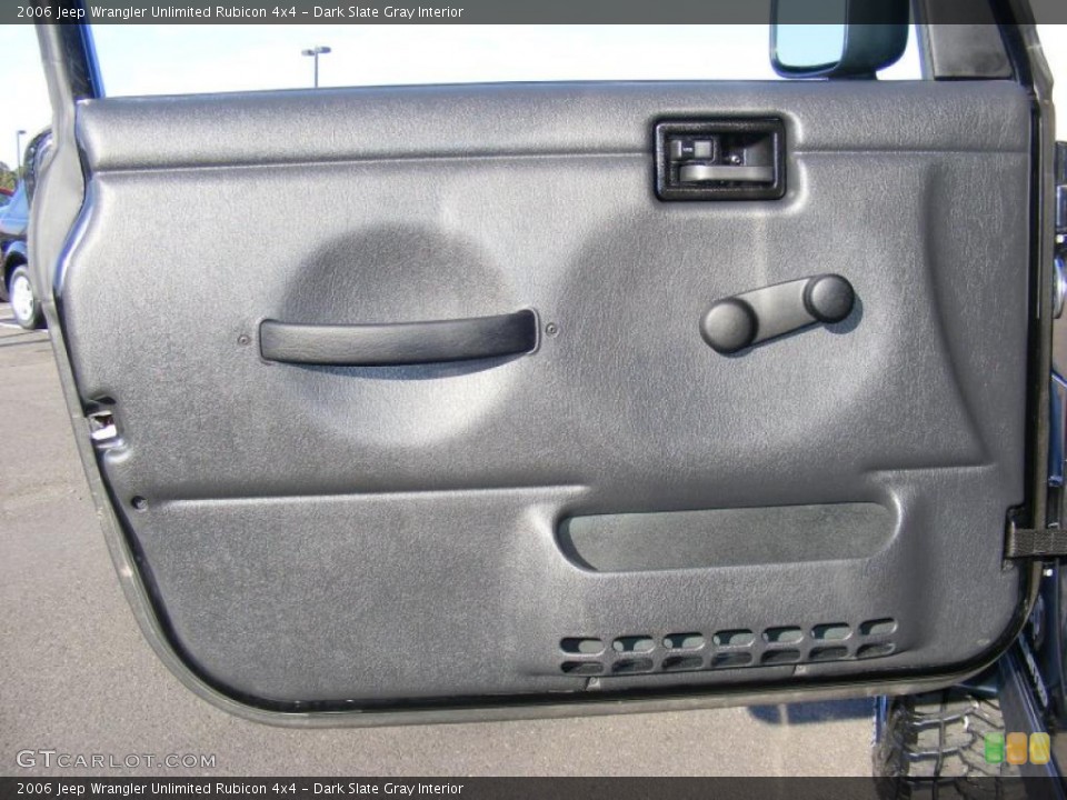 Dark Slate Gray Interior Door Panel for the 2006 Jeep Wrangler Unlimited Rubicon 4x4 #42192259