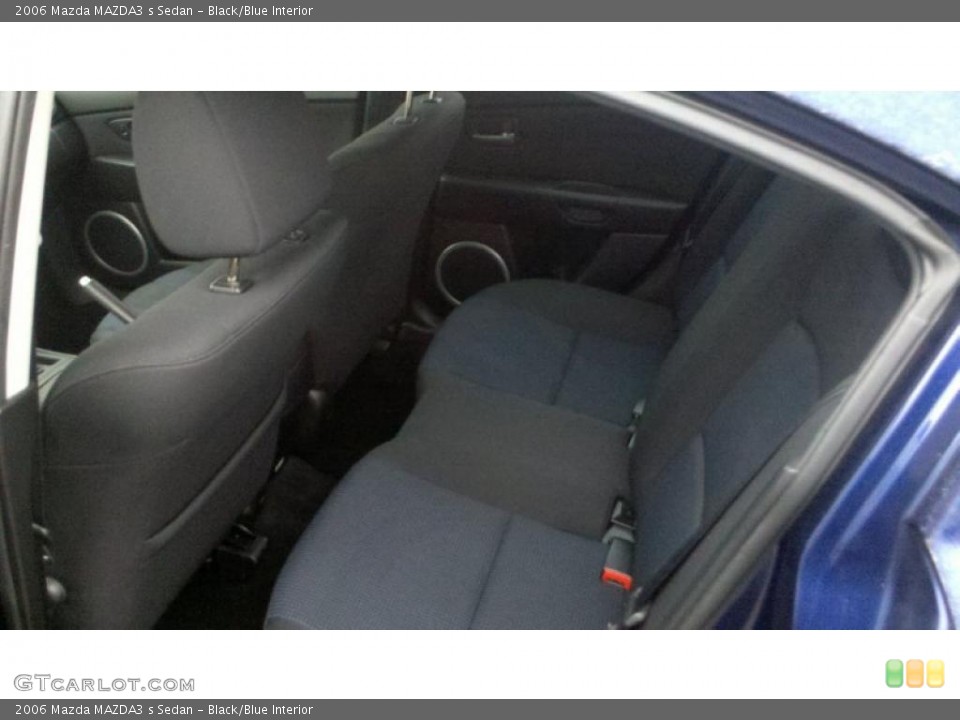 Black/Blue Interior Photo for the 2006 Mazda MAZDA3 s Sedan #42192283