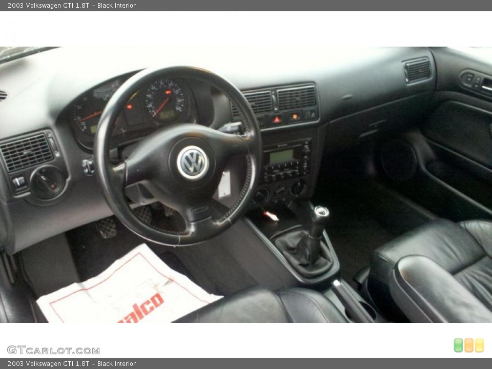 Black Interior Photo for the 2003 Volkswagen GTI 1.8T #42192427