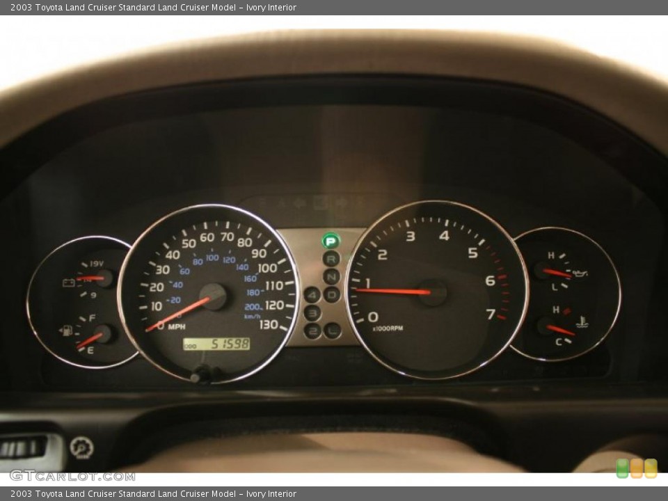 Ivory Interior Gauges for the 2003 Toyota Land Cruiser  #42193027