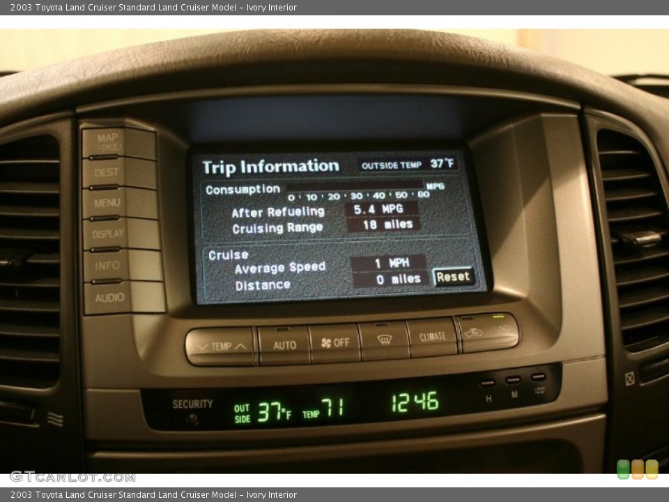 Ivory Interior Navigation for the 2003 Toyota Land Cruiser  #42193039