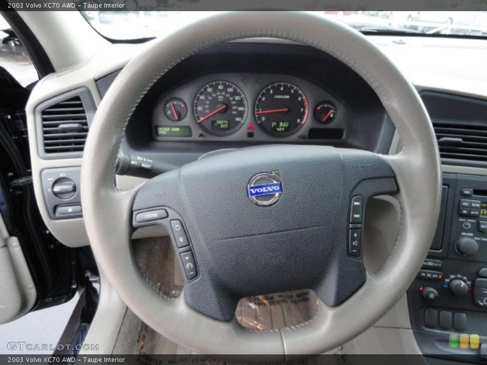 Taupe Interior Steering Wheel for the 2003 Volvo XC70 AWD #42193307