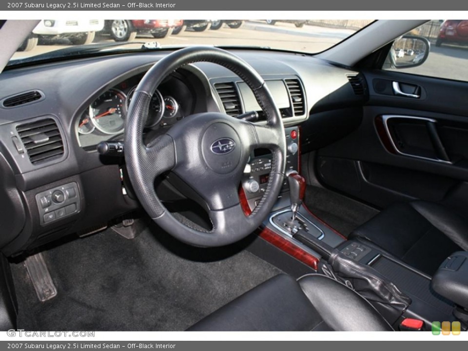 Off-Black Interior Prime Interior for the 2007 Subaru Legacy 2.5i Limited Sedan #42195259