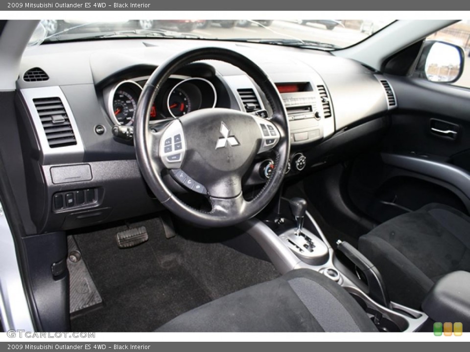 Black Interior Prime Interior for the 2009 Mitsubishi Outlander ES 4WD #42195767