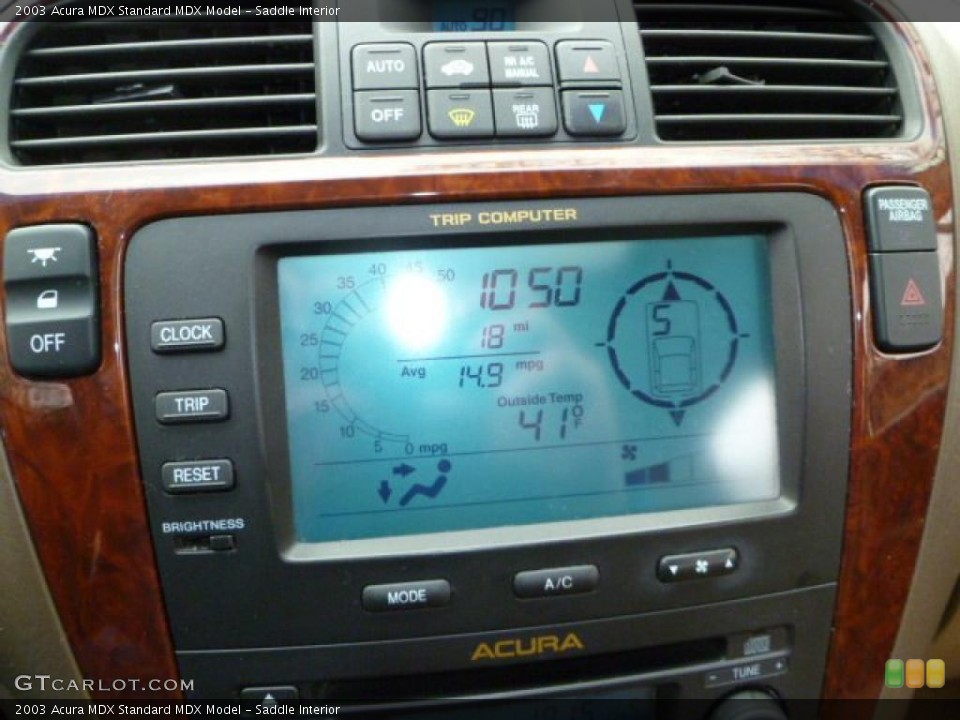 Saddle Interior Controls for the 2003 Acura MDX  #42195879