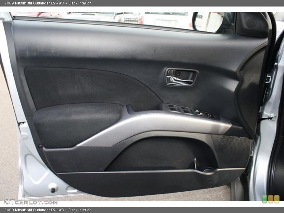 Black Interior Door Panel for the 2009 Mitsubishi Outlander ES 4WD #42195883