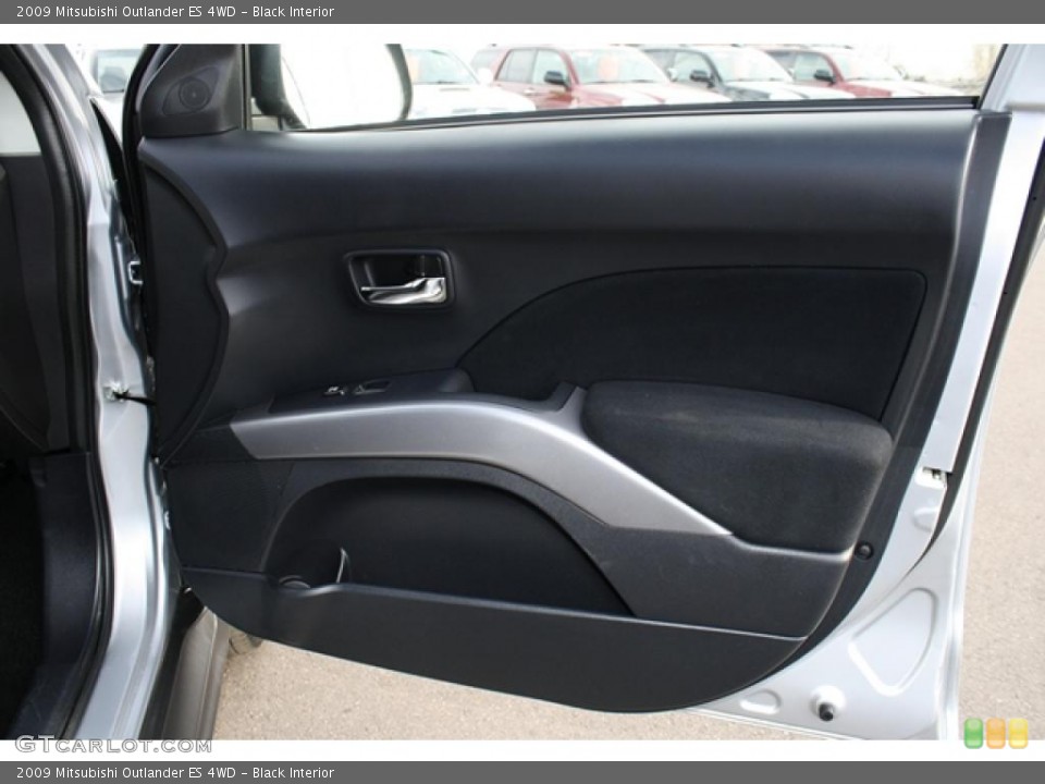 Black Interior Door Panel for the 2009 Mitsubishi Outlander ES 4WD #42195899