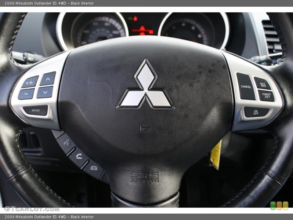 Black Interior Controls for the 2009 Mitsubishi Outlander ES 4WD #42195915