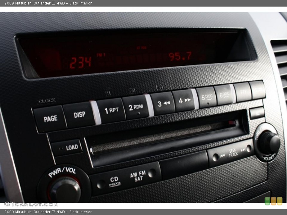 Black Interior Controls for the 2009 Mitsubishi Outlander ES 4WD #42195963