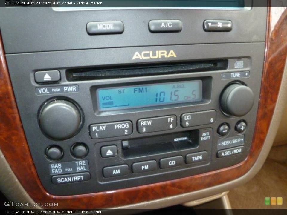 Saddle Interior Controls for the 2003 Acura MDX  #42196027