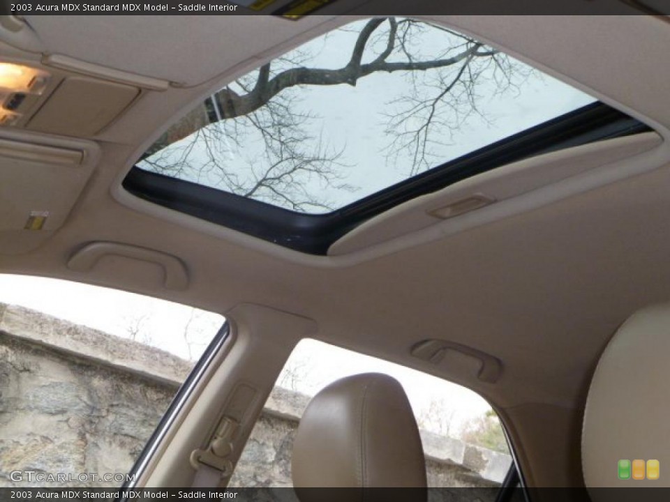 Saddle Interior Sunroof for the 2003 Acura MDX  #42196059