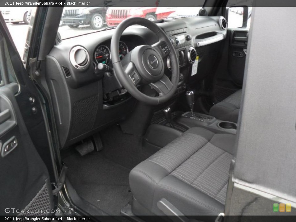 Black Interior Prime Interior for the 2011 Jeep Wrangler Sahara 4x4 #42196071