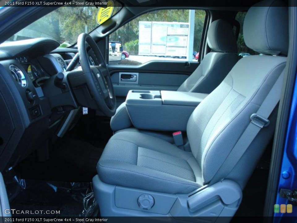 Steel Gray Interior Photo for the 2011 Ford F150 XLT SuperCrew 4x4 #42196331