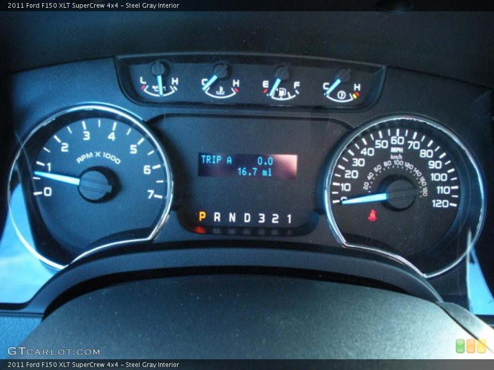 Steel Gray Interior Gauges for the 2011 Ford F150 XLT SuperCrew 4x4 #42196387
