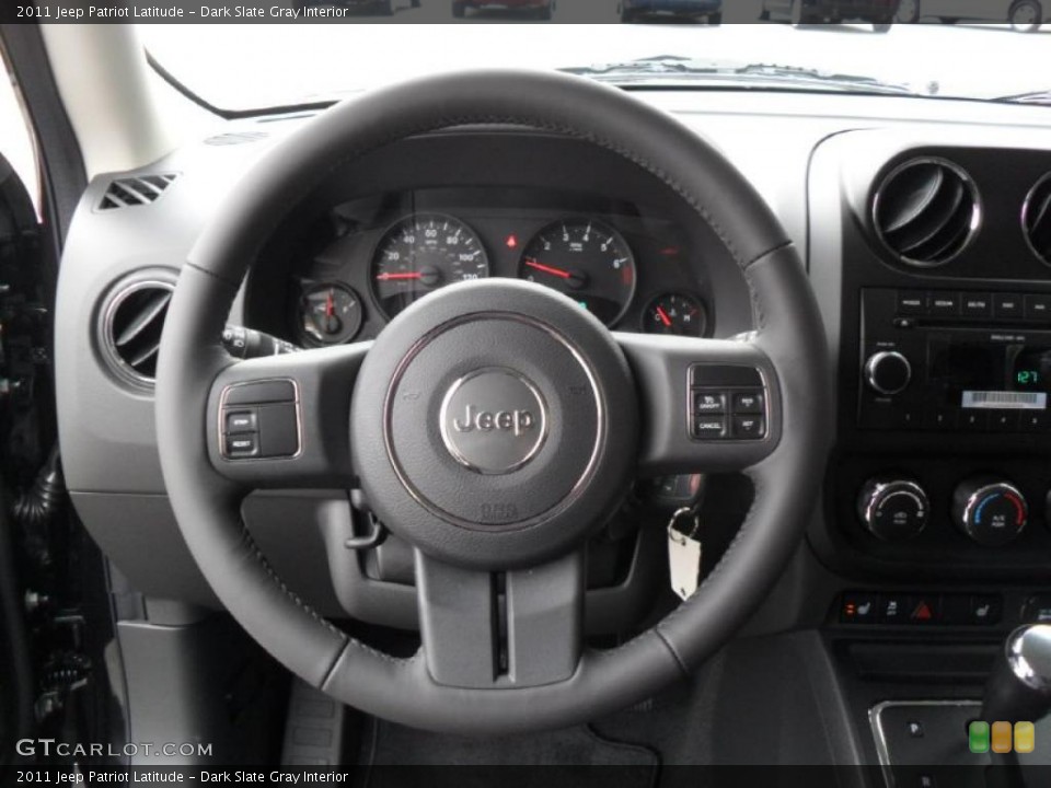 Dark Slate Gray Interior Steering Wheel for the 2011 Jeep Patriot Latitude #42196719