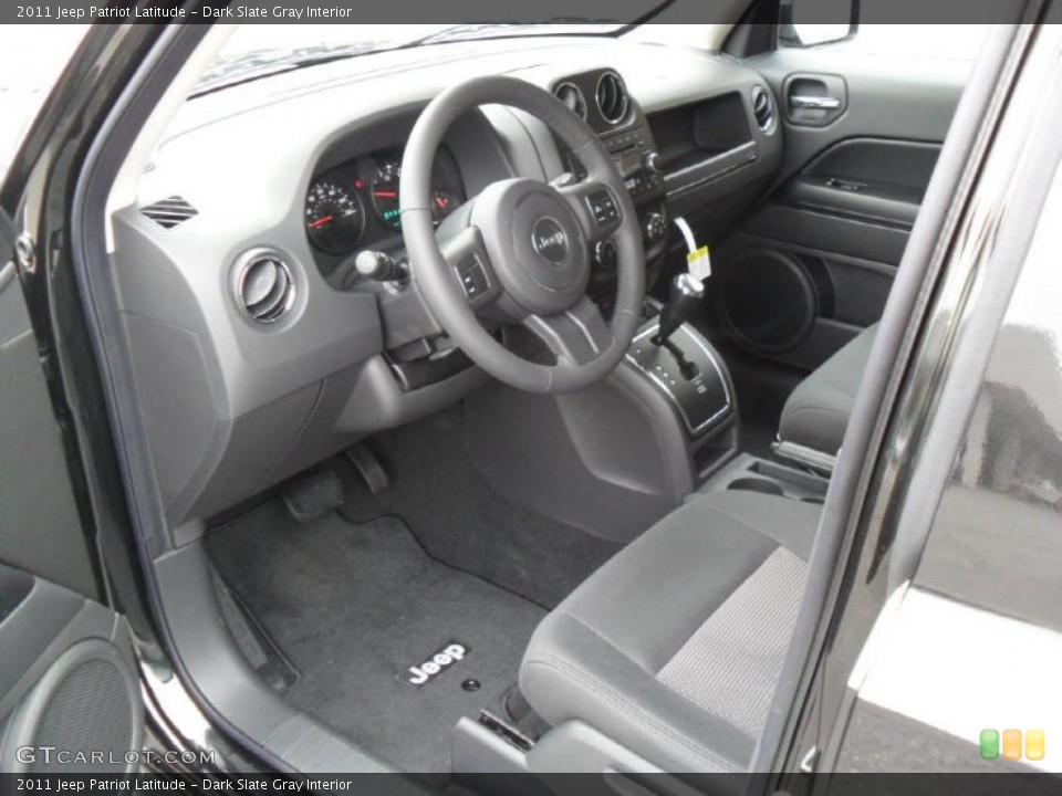 Dark Slate Gray Interior Prime Interior for the 2011 Jeep Patriot Latitude #42196863