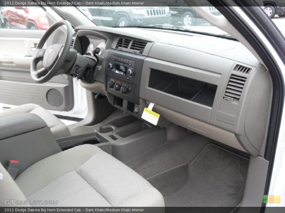 Dark Khaki/Medium Khaki Interior Dashboard for the 2011 Dodge Dakota Big Horn Extended Cab #42197163