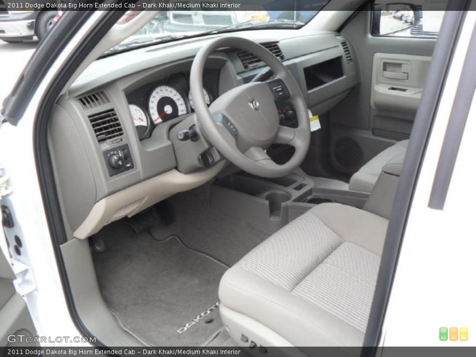 Dark Khaki/Medium Khaki Interior Prime Interior for the 2011 Dodge Dakota Big Horn Extended Cab #42197267