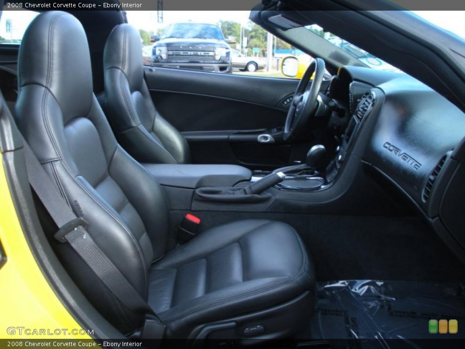 Ebony Interior Photo for the 2008 Chevrolet Corvette Coupe #42197979