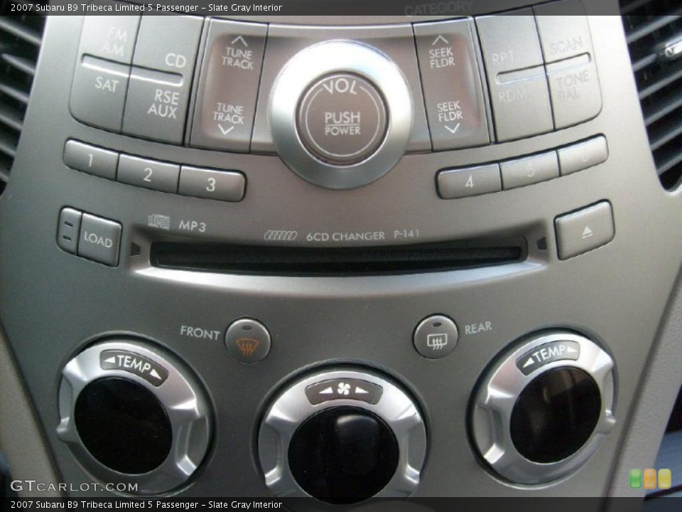 Slate Gray Interior Controls for the 2007 Subaru B9 Tribeca Limited 5 Passenger #42199855