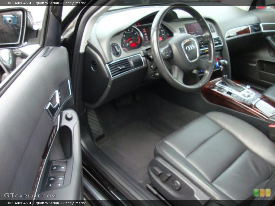 Ebony Interior Photo for the 2007 Audi A6 4.2 quattro Sedan #42200787