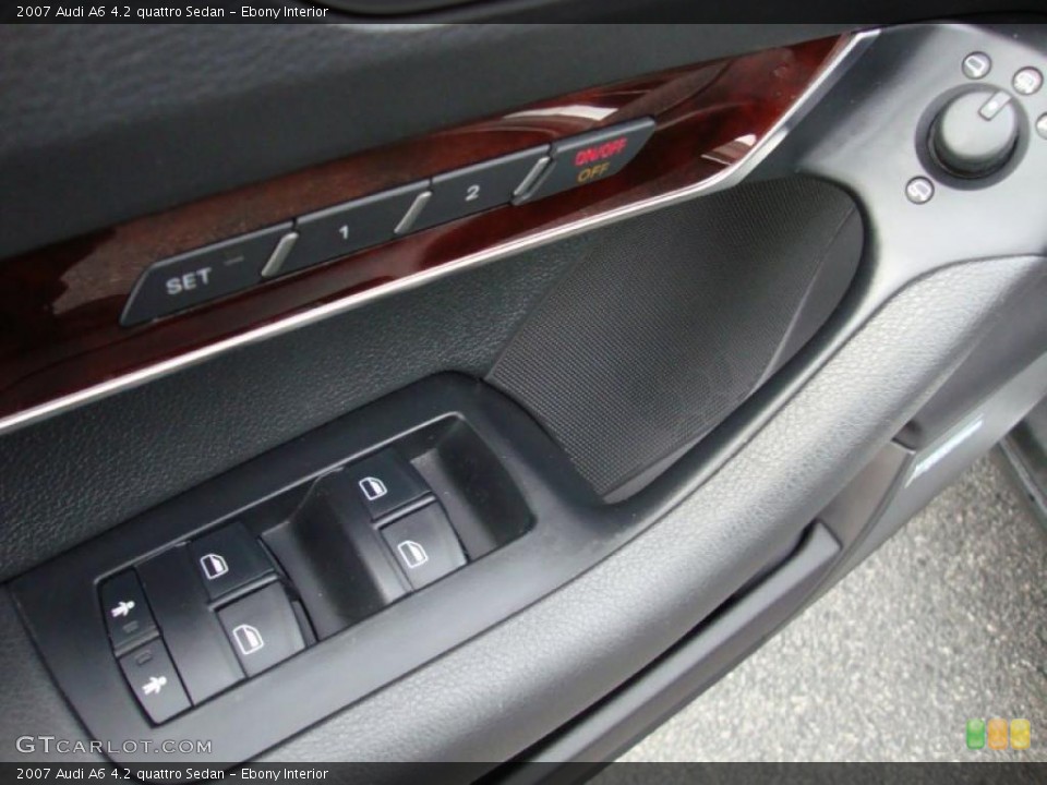 Ebony Interior Controls for the 2007 Audi A6 4.2 quattro Sedan #42200819