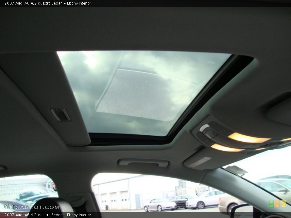 Ebony Interior Sunroof for the 2007 Audi A6 4.2 quattro Sedan #42200923