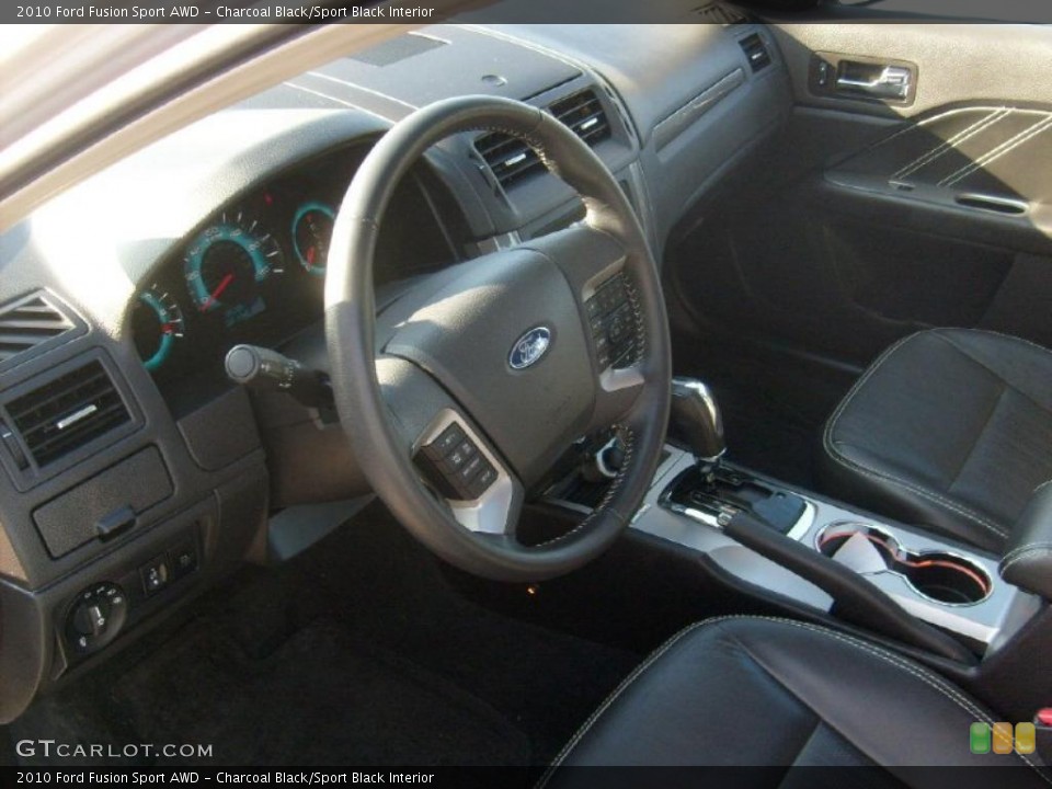 Charcoal Black/Sport Black Interior Prime Interior for the 2010 Ford Fusion Sport AWD #42202063