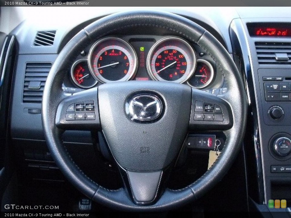 Black Interior Steering Wheel for the 2010 Mazda CX-9 Touring AWD #42202883