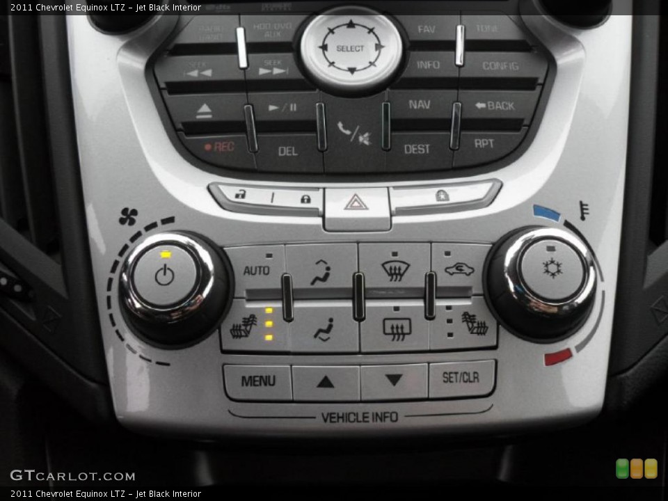 Jet Black Interior Controls for the 2011 Chevrolet Equinox LTZ #42204135