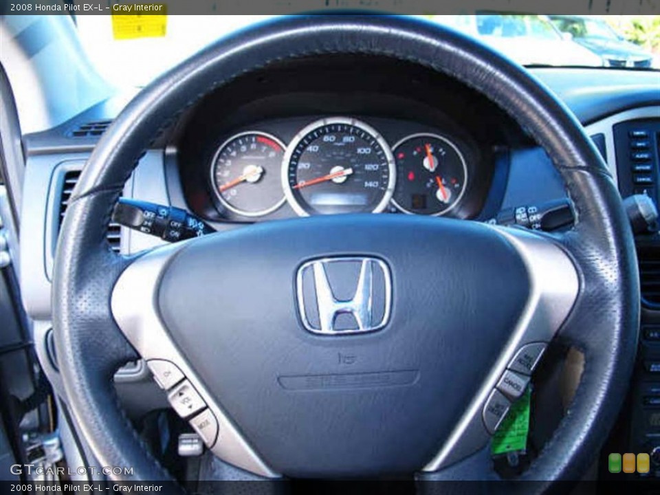 Gray Interior Steering Wheel for the 2008 Honda Pilot EX-L #42204143