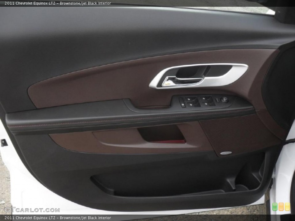 Brownstone/Jet Black Interior Door Panel for the 2011 Chevrolet Equinox LTZ #42204851
