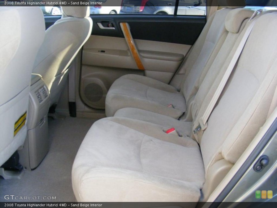 Sand Beige Interior Photo for the 2008 Toyota Highlander Hybrid 4WD #42204975
