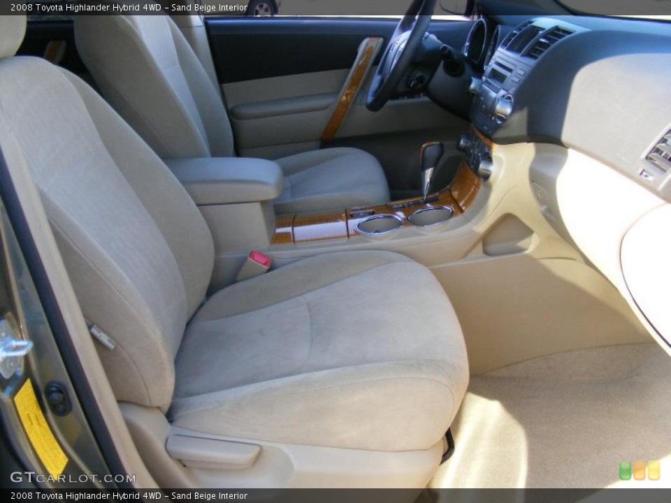 Sand Beige Interior Photo for the 2008 Toyota Highlander Hybrid 4WD #42205039