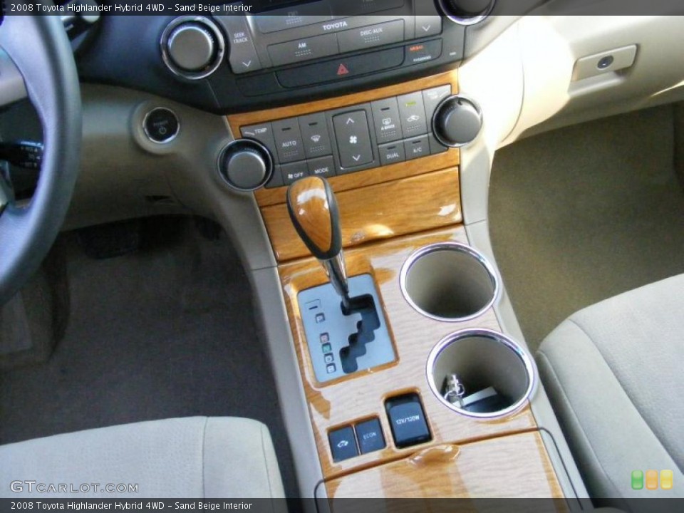 Sand Beige Interior Transmission for the 2008 Toyota Highlander Hybrid 4WD #42205155
