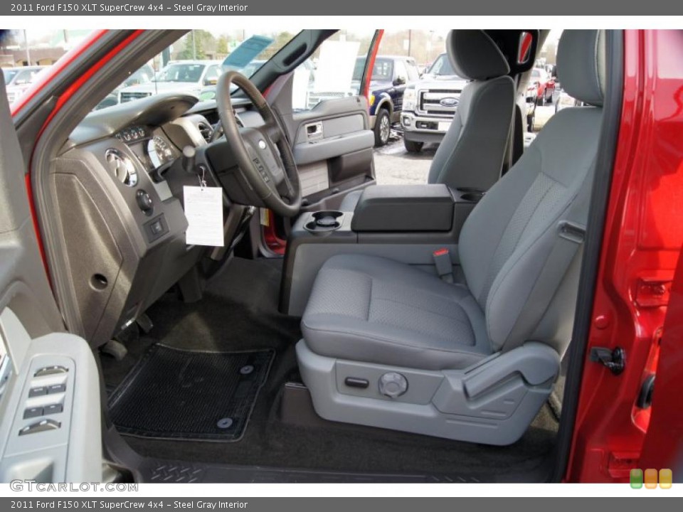 Steel Gray Interior Photo for the 2011 Ford F150 XLT SuperCrew 4x4 #42212331