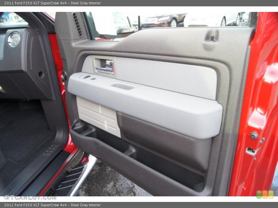 Steel Gray Interior Door Panel for the 2011 Ford F150 XLT SuperCrew 4x4 #42212411