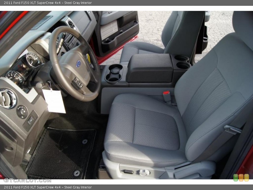 Steel Gray Interior Photo for the 2011 Ford F150 XLT SuperCrew 4x4 #42212555