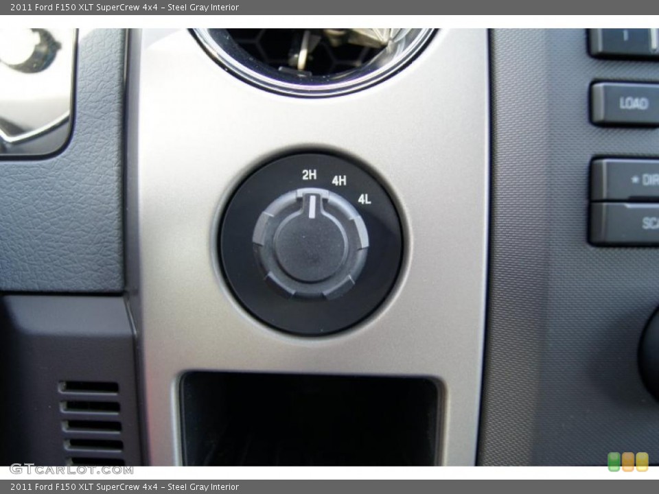 Steel Gray Interior Controls for the 2011 Ford F150 XLT SuperCrew 4x4 #42212663