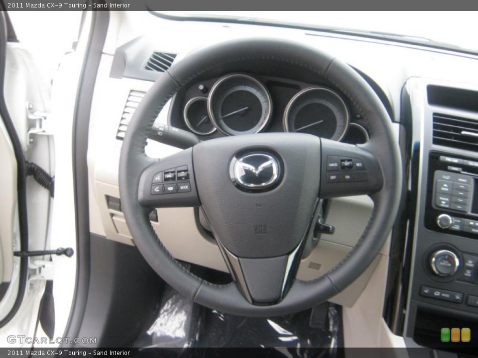 Sand Interior Steering Wheel for the 2011 Mazda CX-9 Touring #42212731