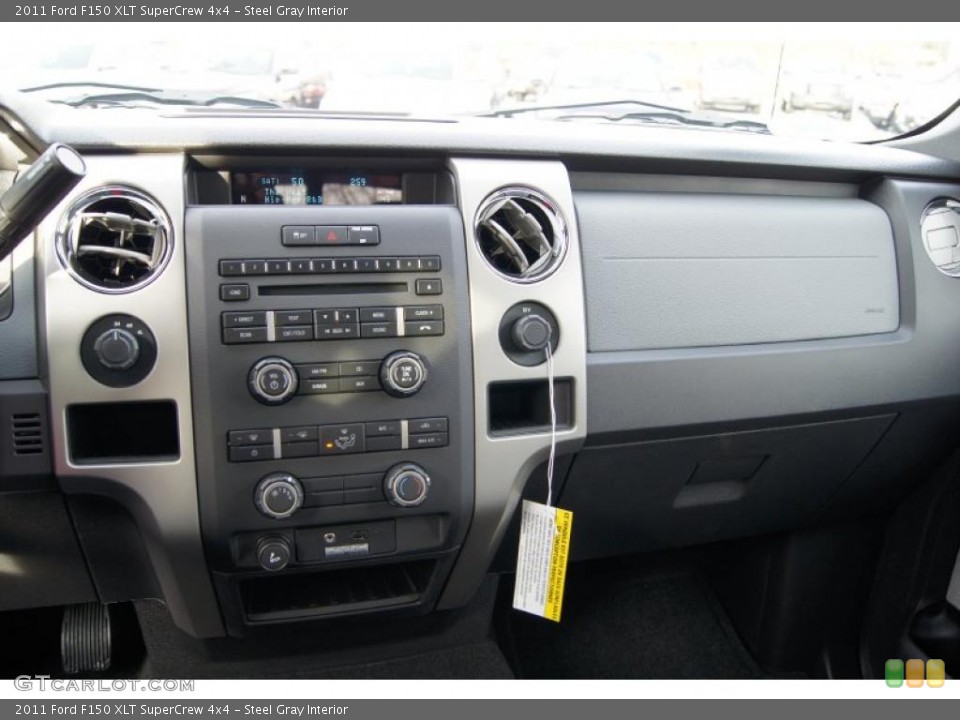 Steel Gray Interior Dashboard for the 2011 Ford F150 XLT SuperCrew 4x4 #42212743