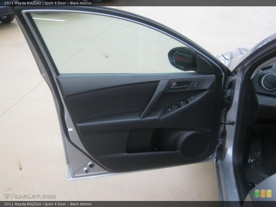 Black Interior Door Panel for the 2011 Mazda MAZDA3 i Sport 4 Door #42214500